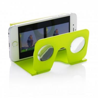 Image of Promotional Printed Mini Folding Virtual Reality Glasses Green