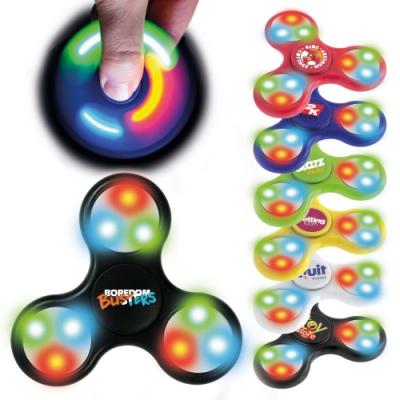 Image of Promotional LED Fidget Spinners Bright Colours