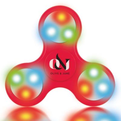 Image of Promotional LED Fidget Spinners Red
