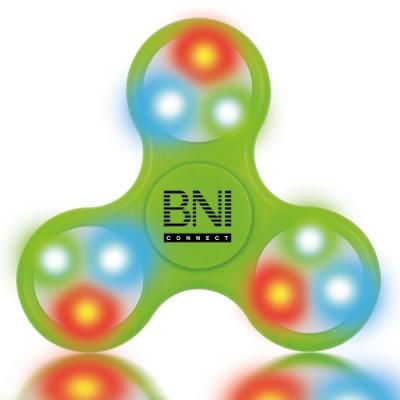 Image of Promotional LED Fidget Spinners Yellow