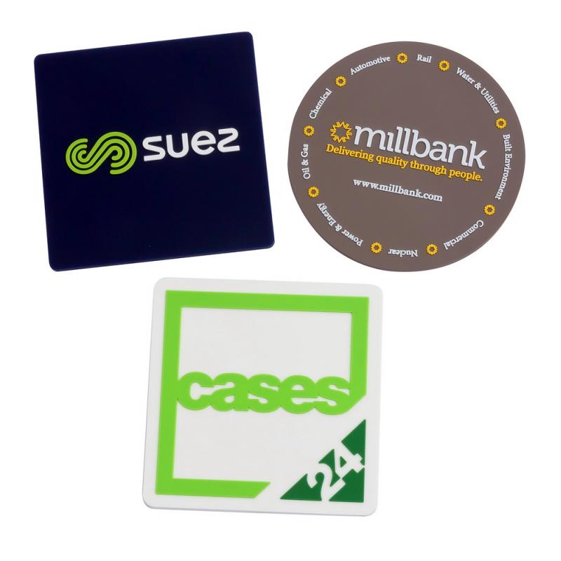 Image of Promotional Custom PVC Shaped Coasters