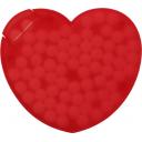 Image of Heart plastic mint card.