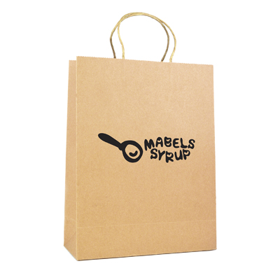 Image of Printed Brown Paper Bag