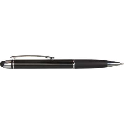 Image of Shiny ballpen with matching coloured rubber grip