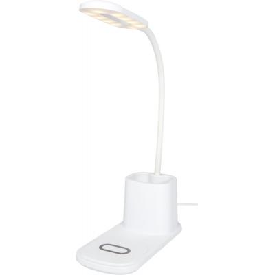 Image of Bright desk lamp and organizer with wireless charger