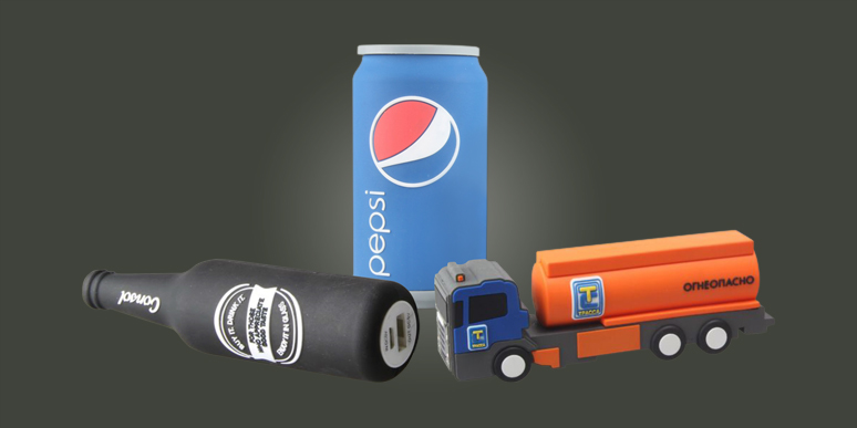 Custom 3D PVC Branded Power Bank